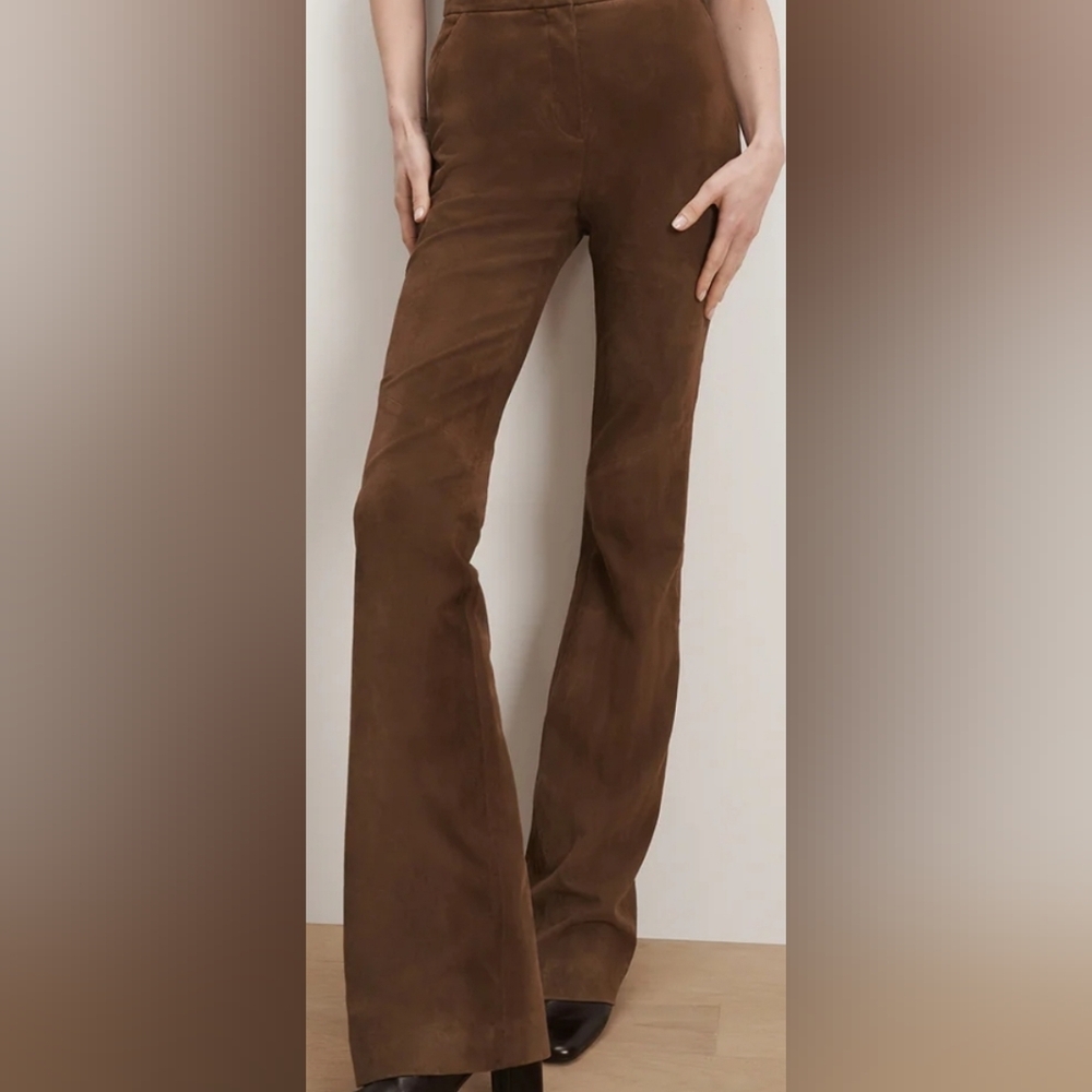 Show Me Your Mumu Brown Suede Skirt Flame